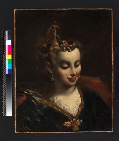La hija del faraón, después de Palma Il Giovane (Jacopo Negretti) (1548-1628) de Giovanni Antonio Guardi